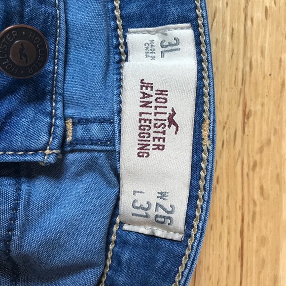 Hollister Medium Wash Skinny Jeans Jeggings sz 3L - Picture 2 of 3